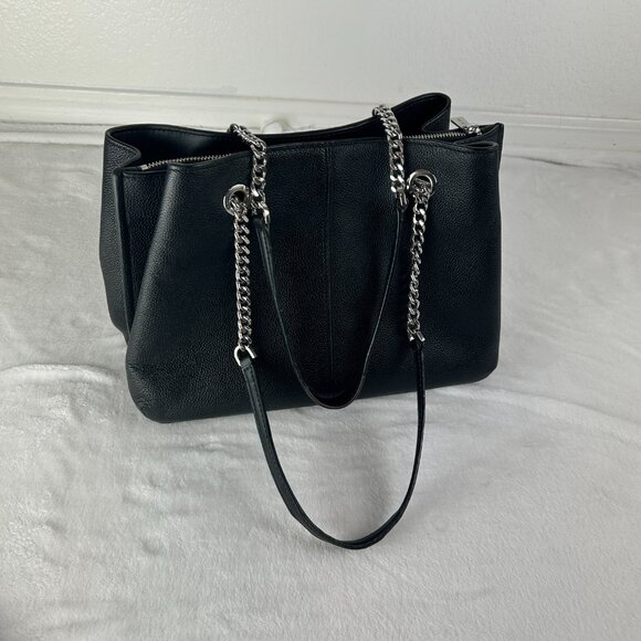 MICHAEL KORS Teagan Large Pebbled Leather Satchel Shoulder Bag - Picture 3 of 10